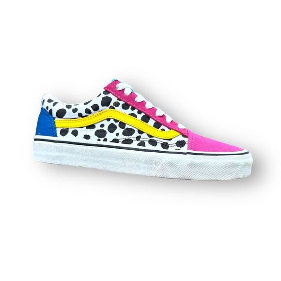Vans Old Skool Platform Sneakers Multicolor Unisex Size 7 Pink Polka Dot Color - Picture 6 of 14